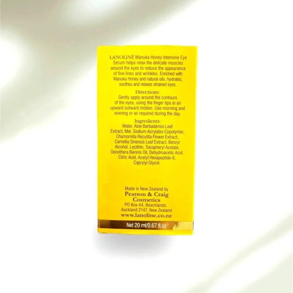 Lanoline Intensive Eye Serum Manuka Honey & Chamomile Hydrates & Firms 0.67 floz